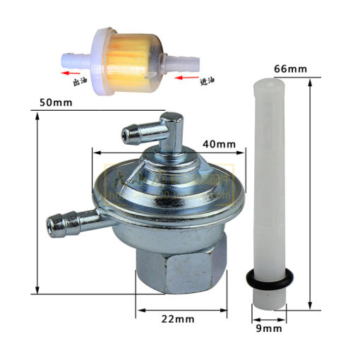 摩托车踏板车GY6发动机油箱负压油开关汽油泵双通三通油箱开关-图1