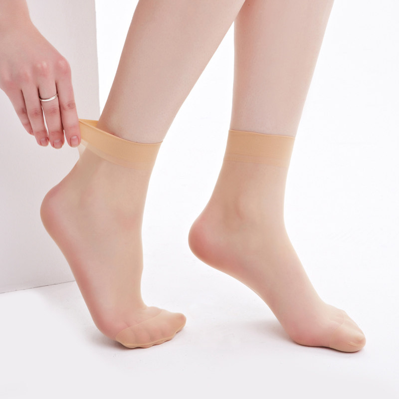 20双浪莎女短薄款水晶丝防勾丝丝袜 浪莎安奴尔短袜/打底袜/丝袜/美腿袜