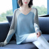 Áo len nữ mohair lửng gió lười 2019 mới xuân và thu đông áo len mỏng cổ chữ V - Đan Cardigan áo len nữ Đan Cardigan