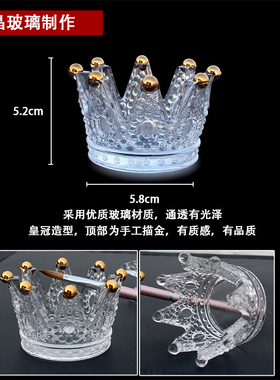 复古浮雕透明水晶美甲工具
