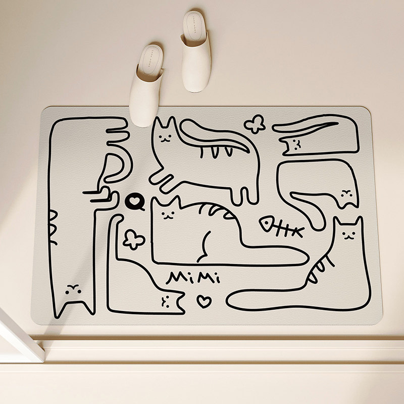 浴室地垫卫生间厕所门口洗手台超强吸水速干脚垫防滑防摔家用地毯,淘宝优惠券,粉丝福利购,淘宝优惠卷