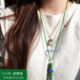High-end Jasper Millet Bead Necklace Women's Long Sweater Chain Buddha Amulet Hotan Jade Jade Gold Pendant Hanging Chain Rope