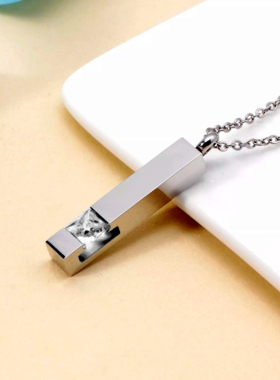 立方体生辰石宠物纪念品定制吊坠