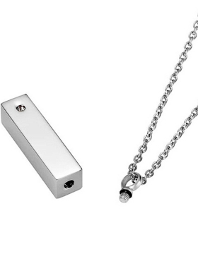 立方体纪念项链骨灰吊坠刻字纪念