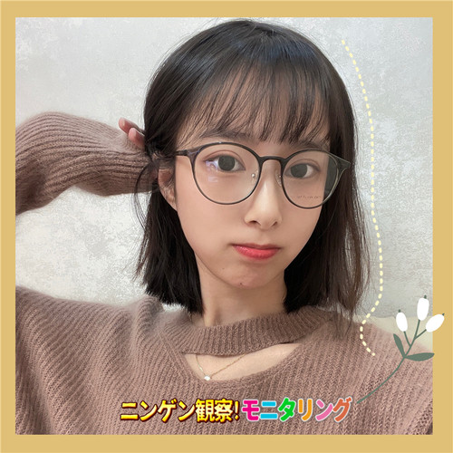 超轻圆框可配高度数近视眼镜框防蓝光平光镜女黑框素颜小框学生男 - 图0