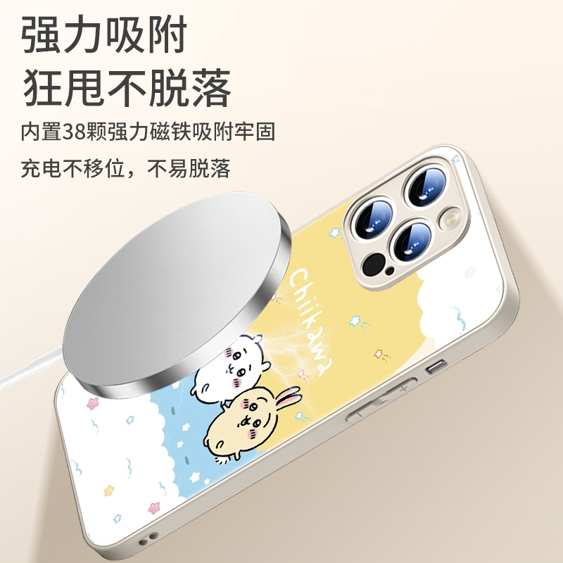 chiikawa磁吸适用苹果17手机壳16iphone15promax乌萨奇14plus小八13吉伊卡哇12新款11小米15华为pura80mate70 - 图2