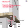 Poor beauty table hole plate rack without punching, formaldehyde-free