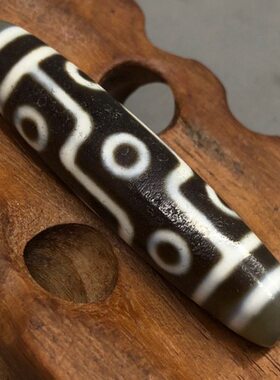 包浆台湾至纯风九眼天珠锁骨链