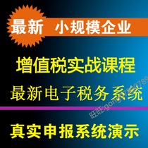 Small scale taxpayer e-Tax Agency Zero declaration of accounting tax returns online Transcript tax Real   tutorial online course