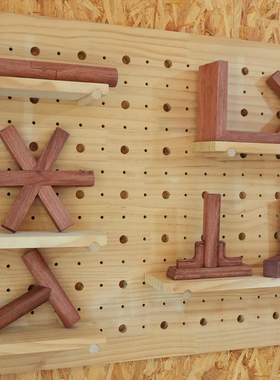 传统木工坊榫卯结构模型儿童小学中学木艺教室装饰墙拼插教具木匠