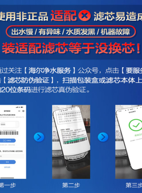海尔统帅净水器LRO50/75-5过滤芯PP聚丙烯RO反渗透纯水机滤芯耗材