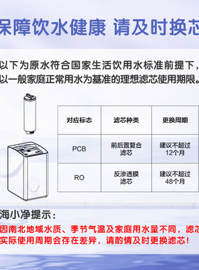 海尔卡萨帝净水器云鲸CRO500/600/800-S3U1/GB/PA/S5CB/PBU1滤芯