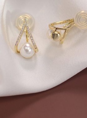 高级感无耳洞蚊香盘耳夹耳饰