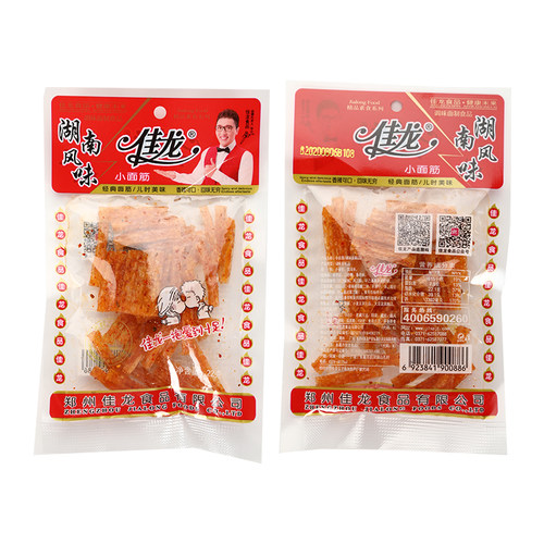 佳龙细面筋20g香辣湖南风味儿时怀旧辣条地摊商用休闲辣条 - 图1