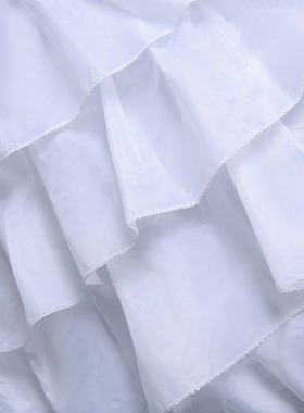 婚纱裙撑四钢五层荷叶礼服衬裙