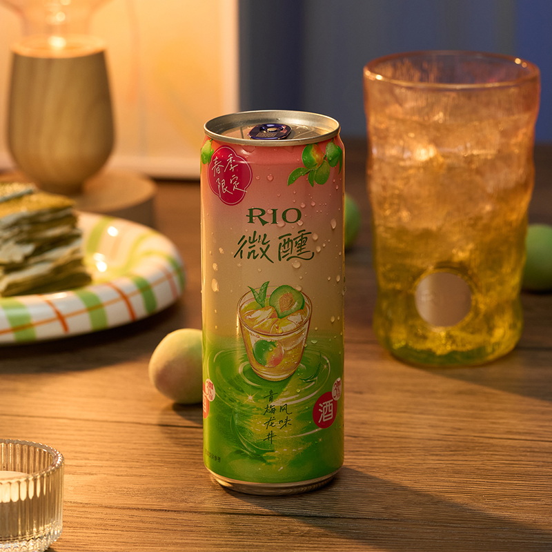 【春日送礼】RIO锐澳预调鸡尾酒青梅龙井风味微醺330ml*4罐青梅酒-图2