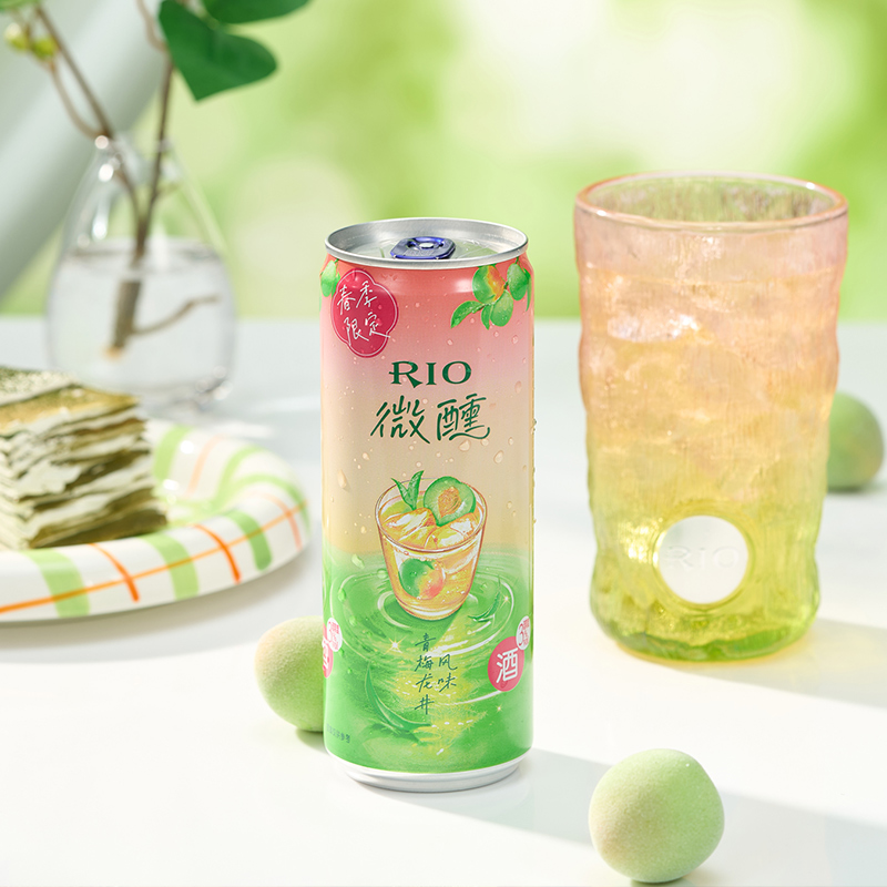 【春日送礼】RIO锐澳预调鸡尾酒青梅龙井风味微醺330ml*4罐青梅酒-图3