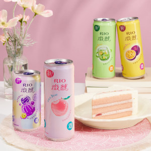 RIO锐澳预调鸡尾酒3度微醺250ml330ml混合20罐果冻酒果酒气泡酒