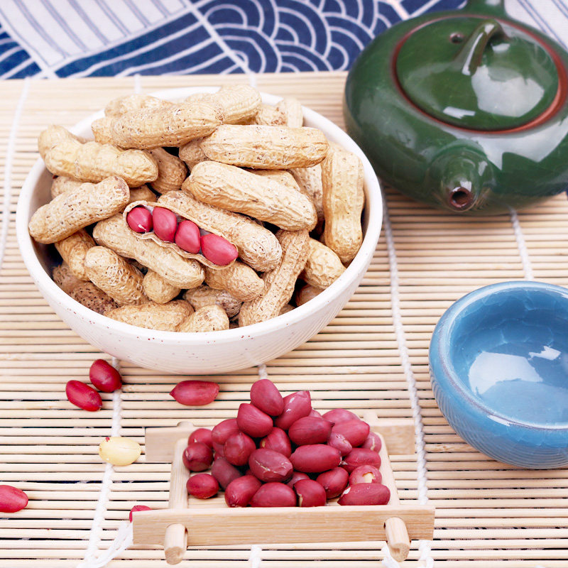 炒花生熟花生小种四颗红红衣原味坚果炒货浙江台州温岭特产下酒菜