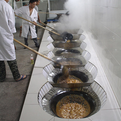 新货浙江温岭特产坞根岭万顺红糖瓶装纯甘蔗月子手工古法熬制3斤 - 图2