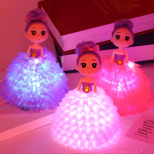 Портативная игрушка, светящаяся кукла, мигающий фонарь, милое ожерелье, подарок на день рождения, популярно в интернете