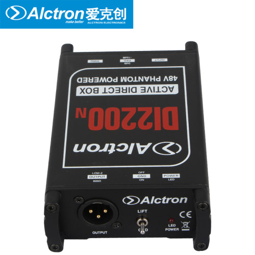Alctron/爱克创 DI2200N有源DI盒 DIRECT BOX 阻抗变换DI BOX - 图3