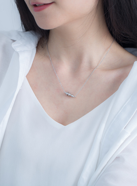 纯银情侣男女款原创项链