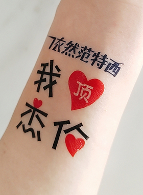 嘉年华应援贴纸明星周边防水可洗