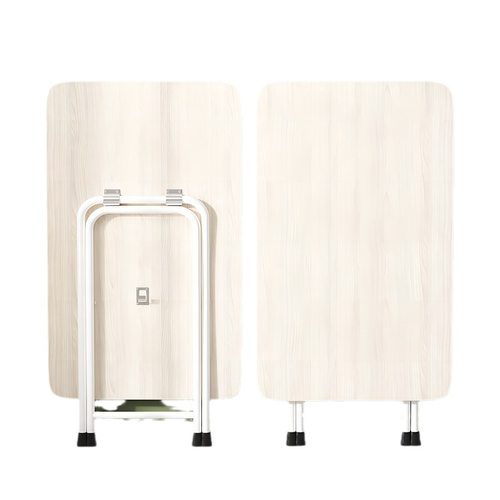 可折叠桌家用小户型吃饭餐桌简易出租屋摆摊方桌户外长方形小桌子 - 图3