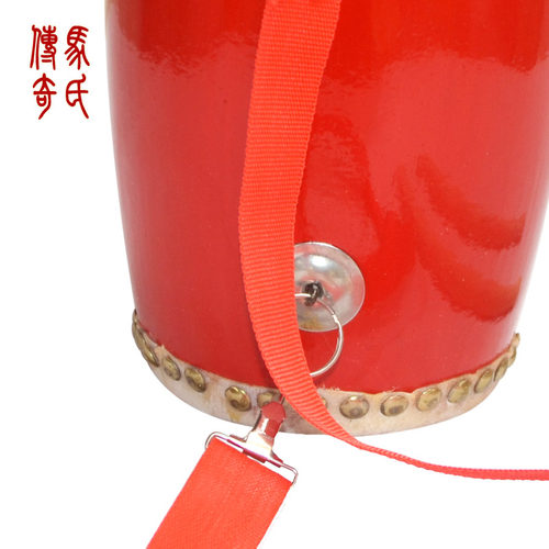 马氏传奇12cm儿童腰鼓头层水牛皮腰鼓舞蹈鼓娃娃秧歌舞蹈腰鼓 - 图3