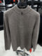 Snow Leopard men's cashmere sweater with base layer sweater