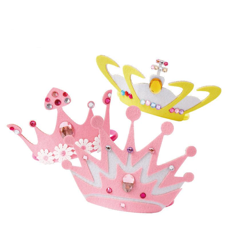 三八38妇女节礼物手工diy皇冠头饰幼儿园儿童创意新款制作材料包