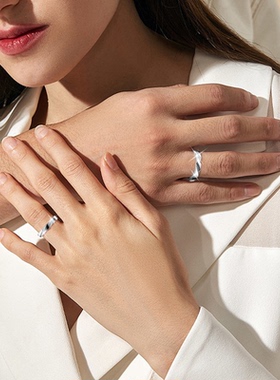 迪士尼新款轻奢情侣对戒高级小众