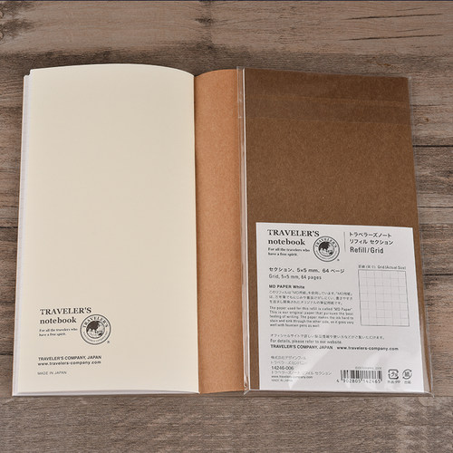 日本midori traveler's notebook旅行者TN笔记本日记本标准版内芯 - 图1