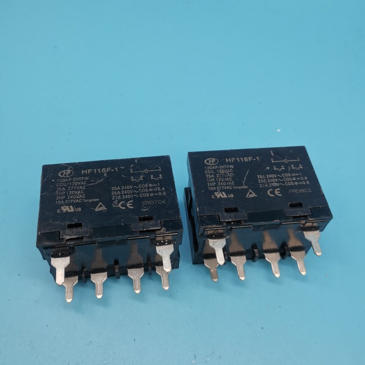 宏发 HF116F-2-48V HF116F-1-24DP HF116F-1-120AP 大功率继电器