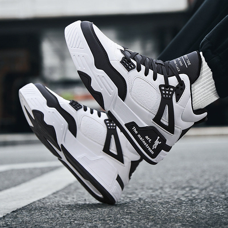 乔丹格兰冬季篮球鞋男青少年高帮厚底减震运动鞋男皮面时尚板鞋男,淘宝优惠券,粉丝福利购,淘宝优惠卷