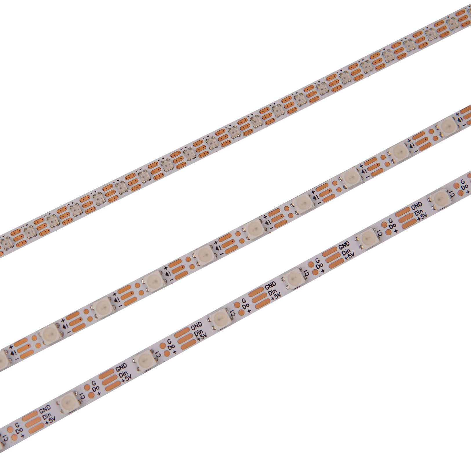 WS2812窄版4mmLED幻彩灯带5V贴片RGB彩色灯带跑马灯200灯珠可编程 - 图3