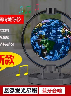 志诚蓝牙音响自转磁悬浮地球仪