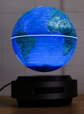 志诚自动磁悬浮发光地球仪摆件