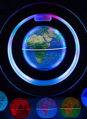 志诚发光自转物送磁悬浮地球仪