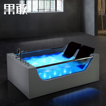Fruit Dare Double Bathtub Home Thermostatic Heating Light Lavish Surfing Massage Bathtub Couple Smart Tub 1 8 m 820