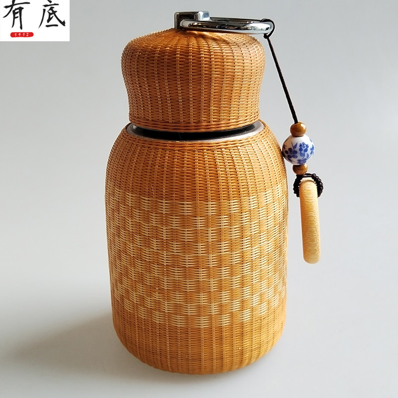 竹丝扣瓷茶具瓷胎竹编保温杯便携水壶304不锈钢水杯特色手工茶杯,淘宝优惠券,粉丝福利购,淘宝优惠卷