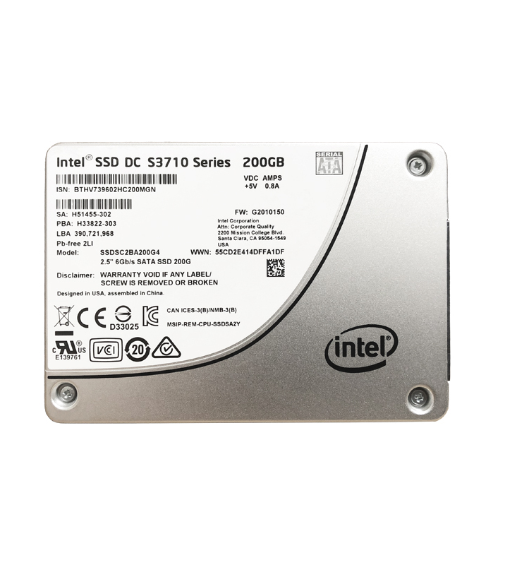 英特尔S3710 200G 400G 800G 1.2T SATA MLC固态硬盘S3610 S3700 - 图3