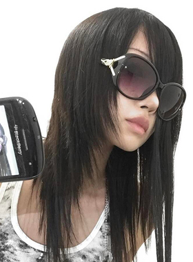 古早千禧蝶形墨镜女Y2K复古女士太阳眼镜辣妹网红街拍防紫外线潮
