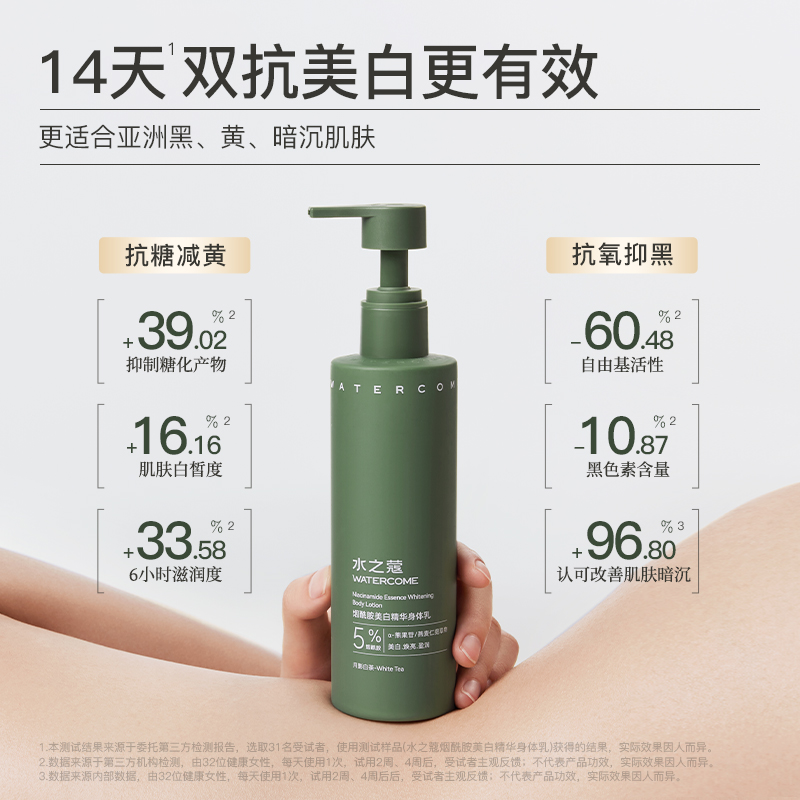 水之蔻美白保湿滋润秋冬身体乳液 watercome水之蔻身体乳/霜