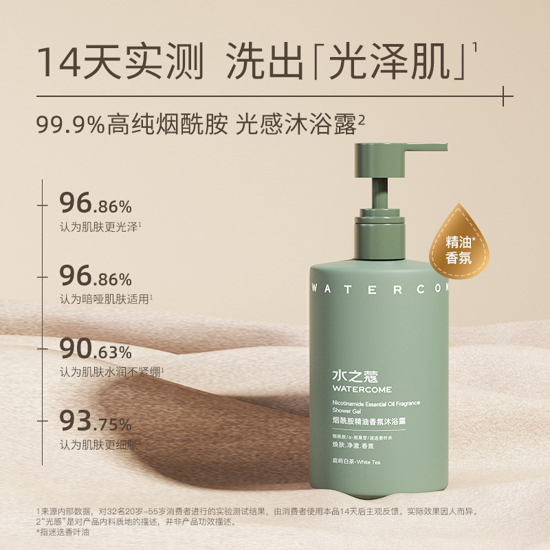 水之蔻美白身体乳保湿滋润沐浴露 watercome水之蔻身体乳/霜