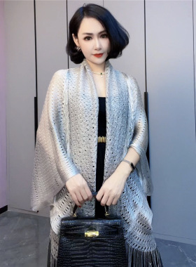 欧丝绣春夏流苏女披肩