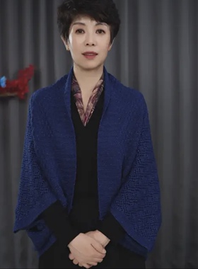 秋冬针织韩版女多功能保暖披肩