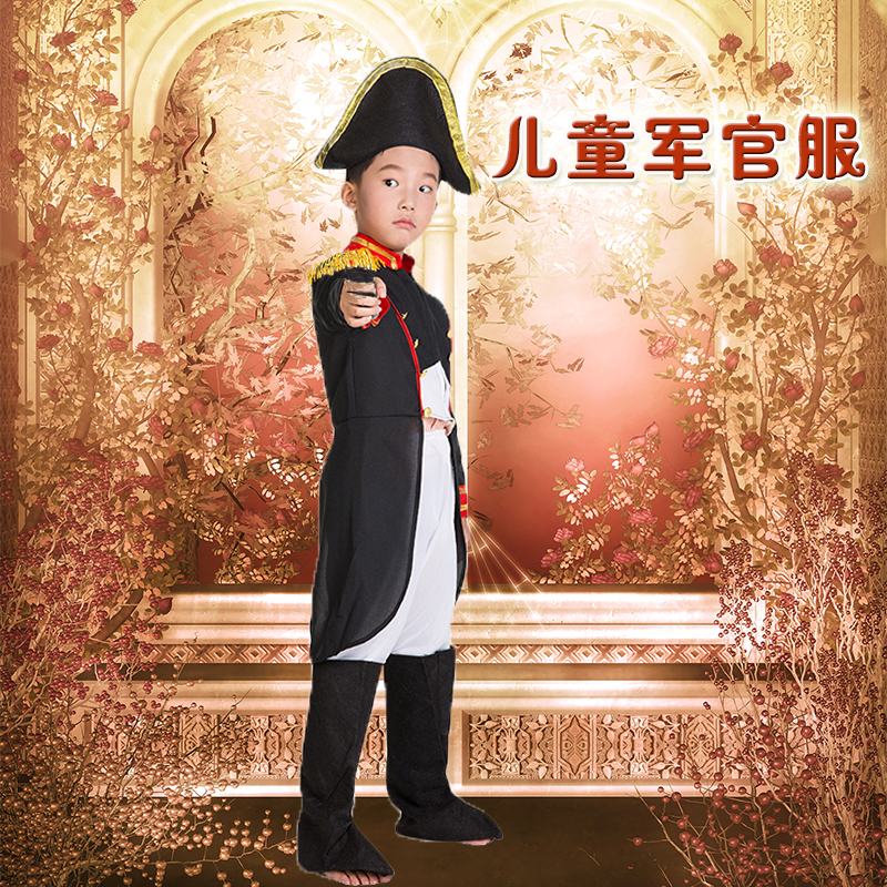 万圣节儿童演出服装男海军表演服士兵服英国军官大臣衣服cosplay - 图0