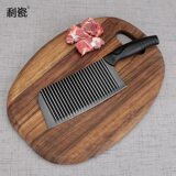利瓷波浪纹菜刀不锈钢切片刀砍骨刀劵后15.4元包邮